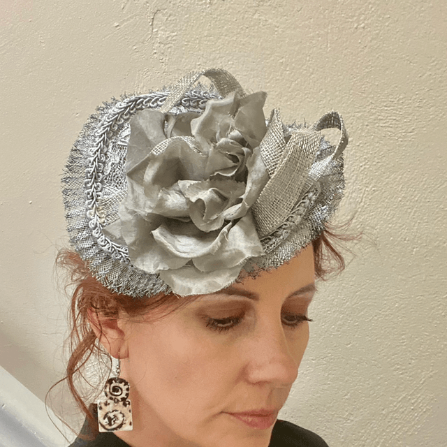 🤍Pewter and silver headpiece 