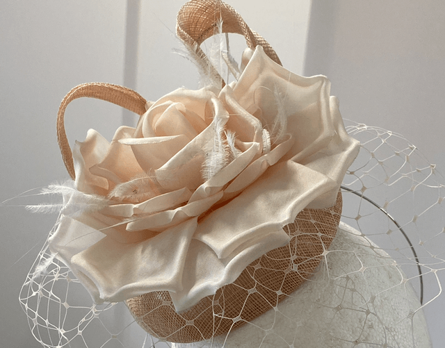 💗Zoe dusty rose  headpiece 