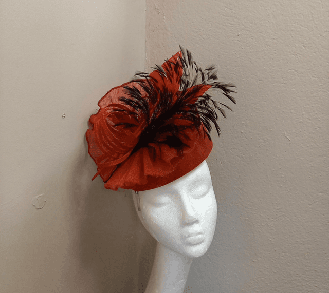 ❤️Jane Black and Red Headpiece