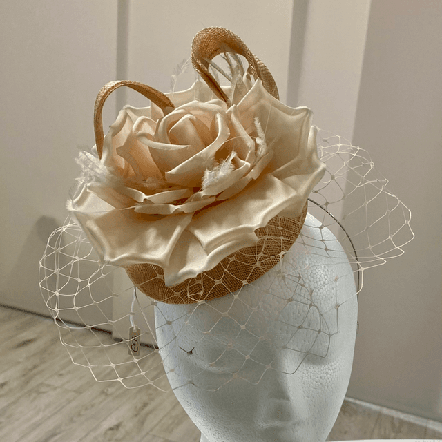 💗Zoe dusty rose  headpiece 
